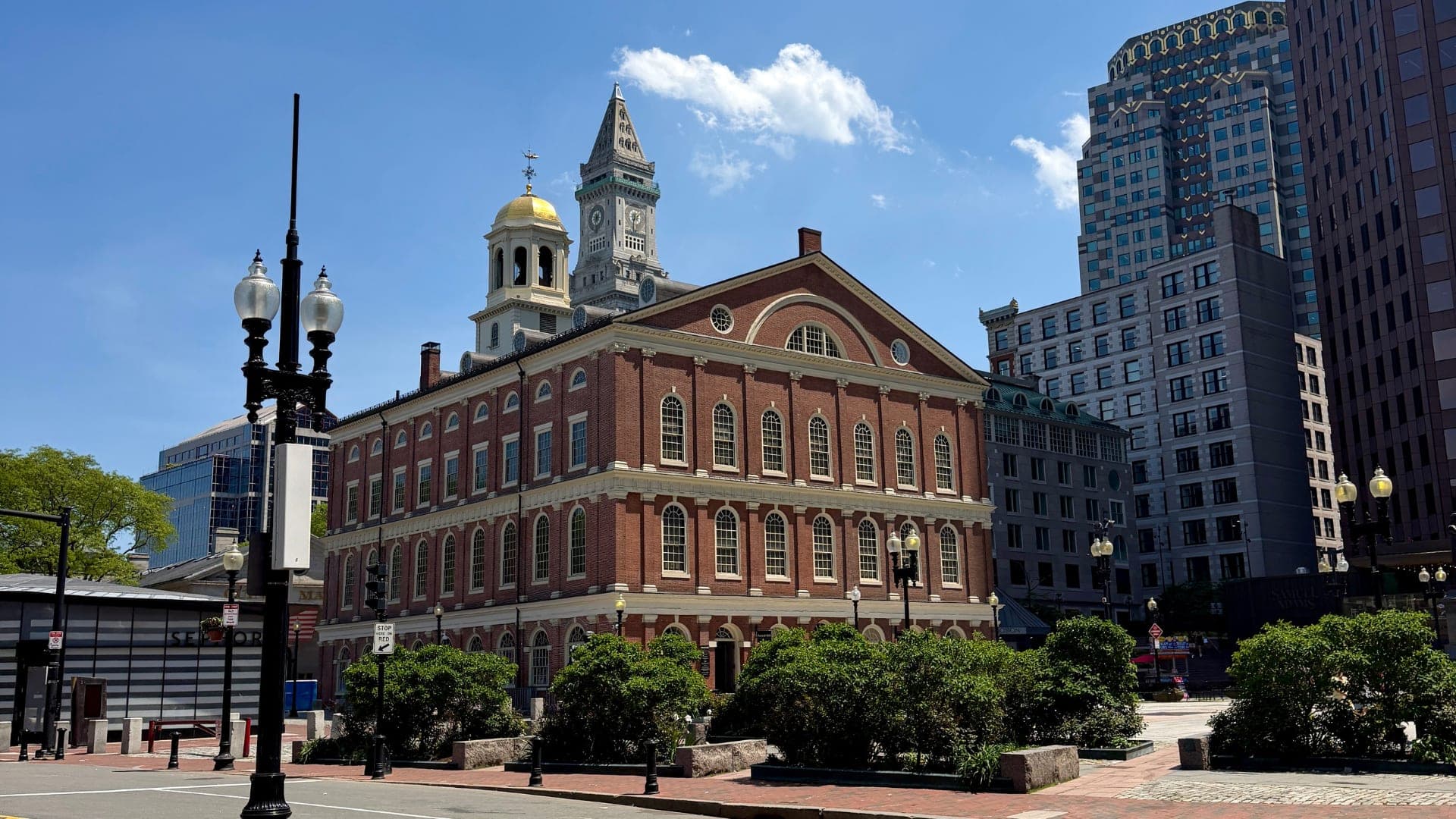 Faneuil Hall, in the heart of downtown Boston