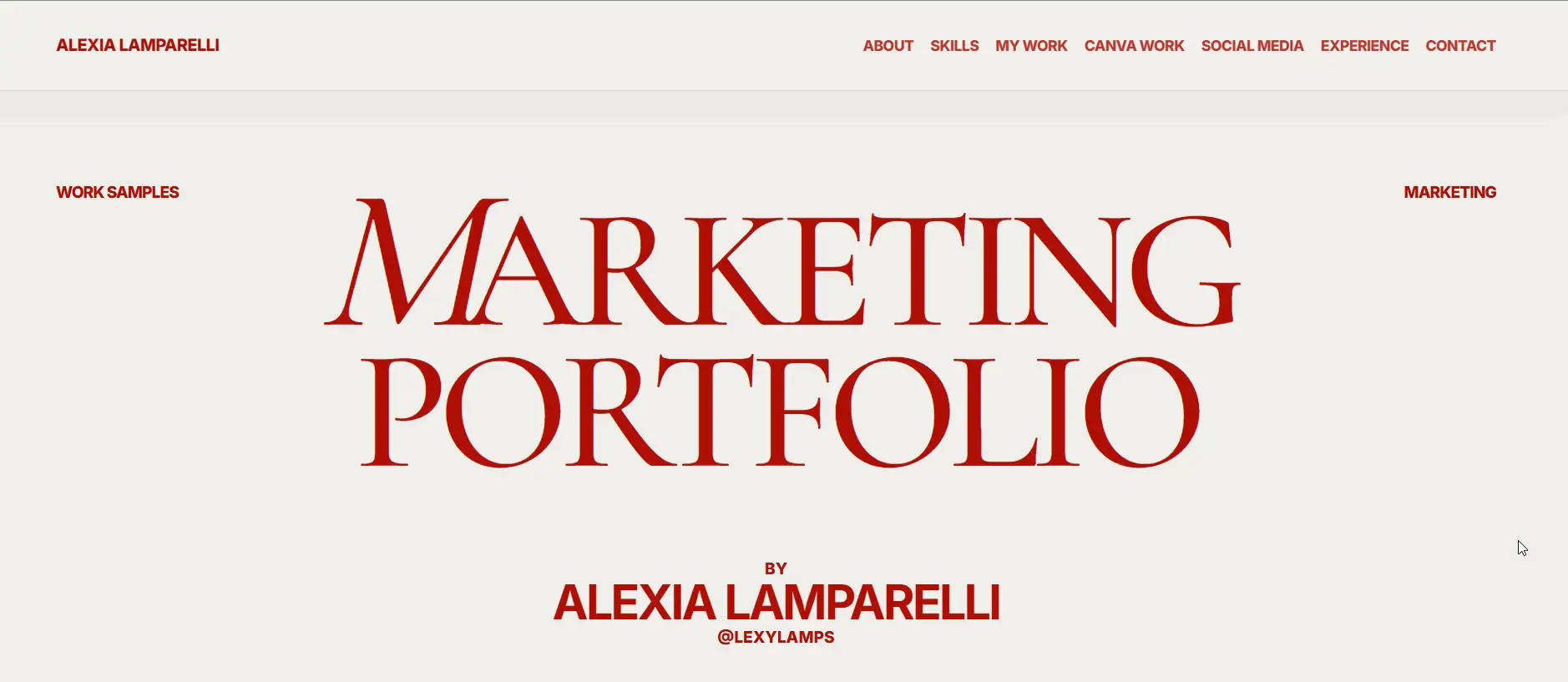 Lexy Lamparelli portfolio