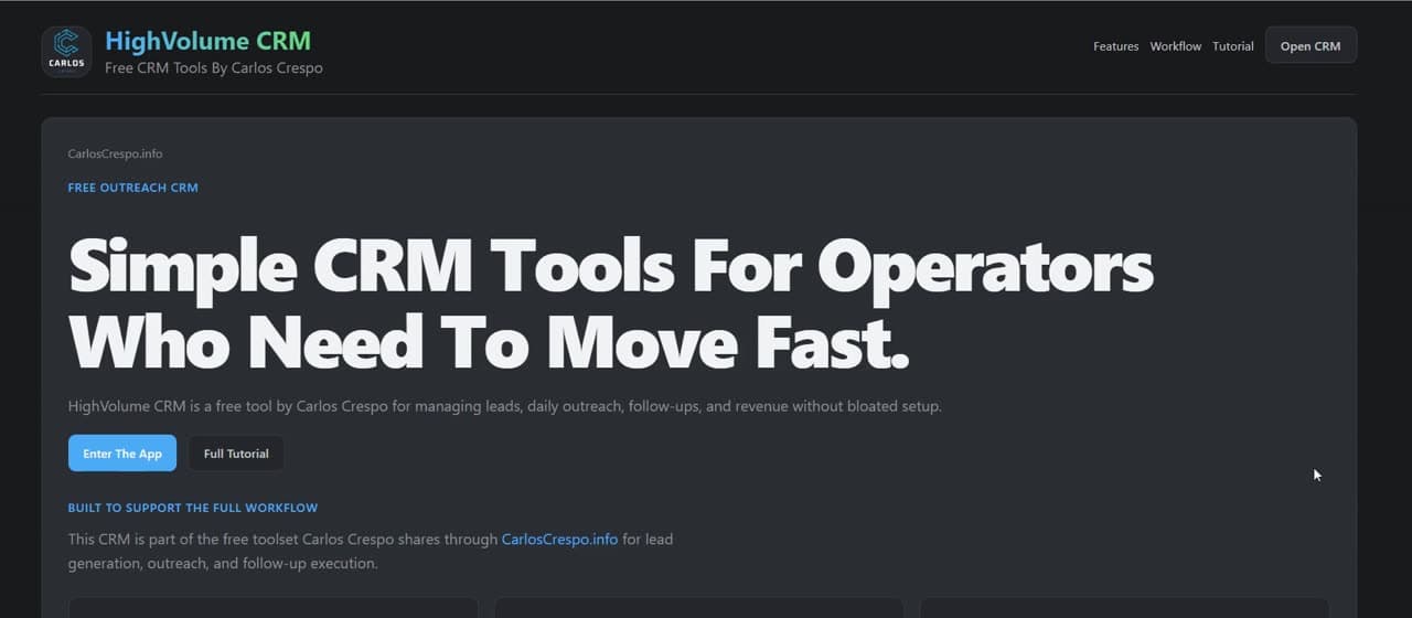 High Volume CRM