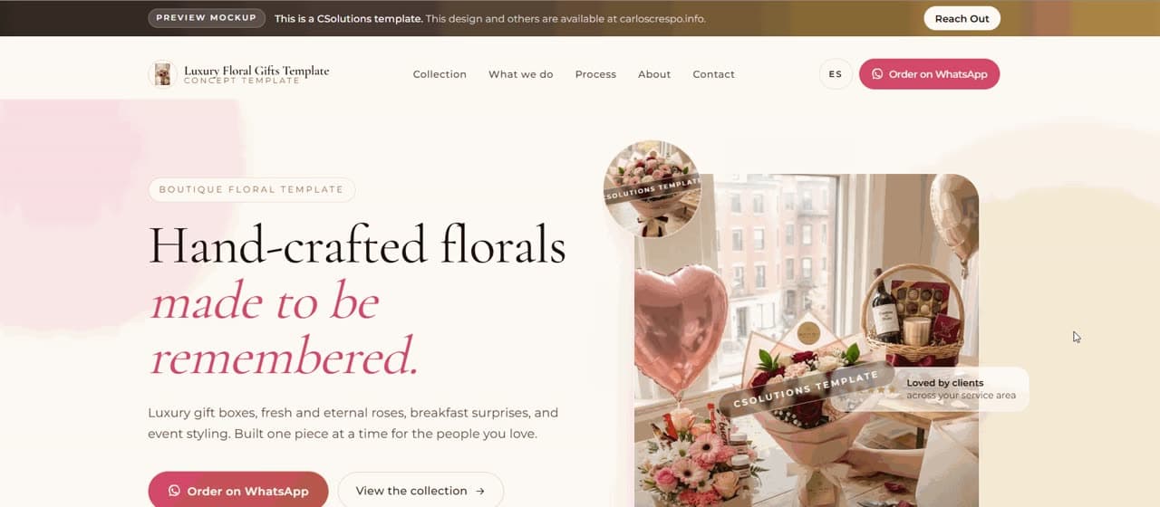 Luxury Gifts Template preview