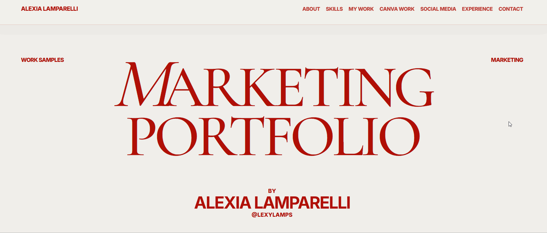Lexy Lamparelli Portfolio
