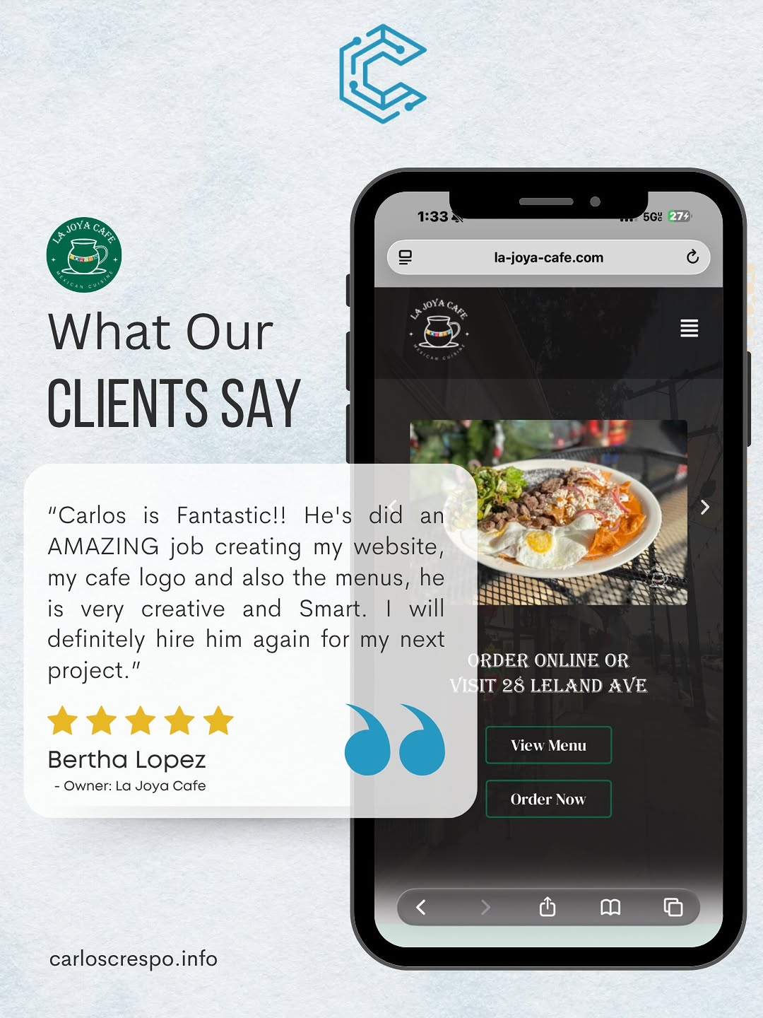 Client Review Instagram post