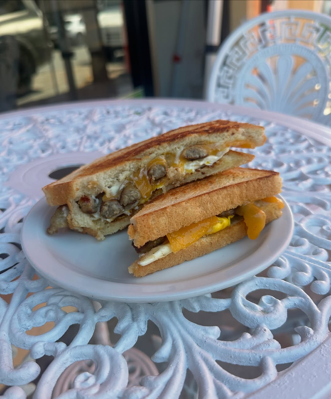 Breakfast sandwich Instagram post